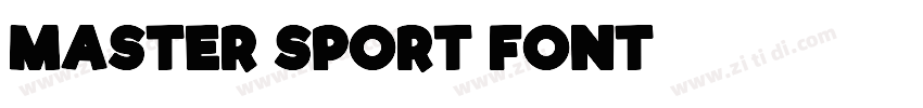 Master Sport Font 英文字体转换